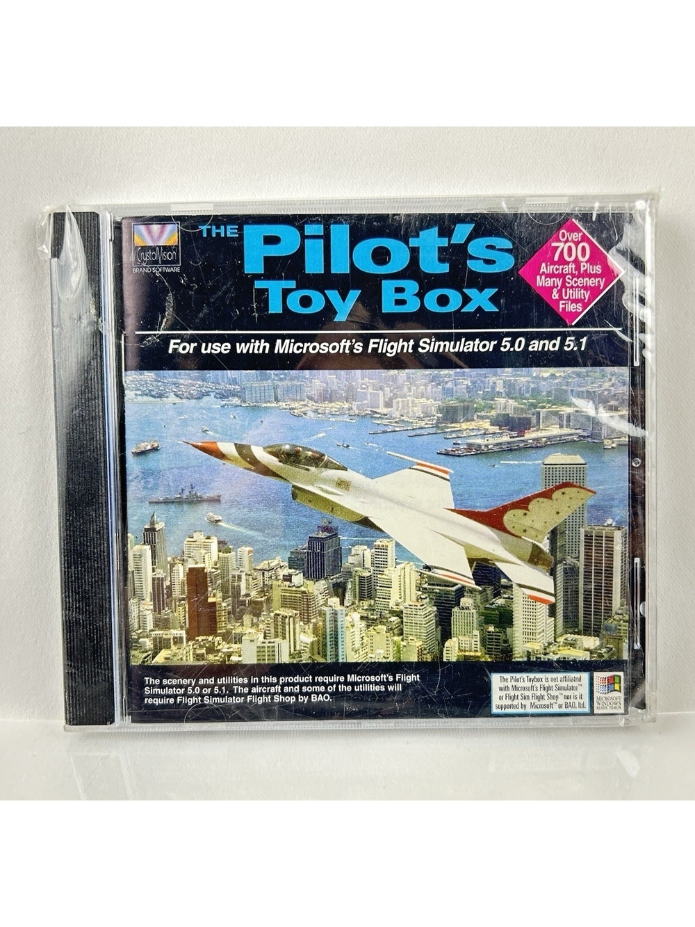 Micro Star Pilot's Toy Box PC 1996 Game Microsoft Flight Simulator Extras Sealed